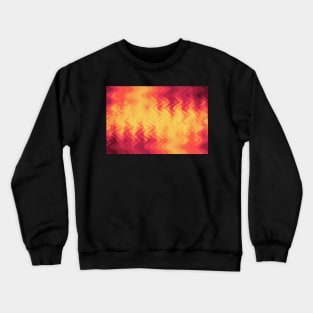 The volcano, eruption and fire flames in hot colors Crewneck Sweatshirt